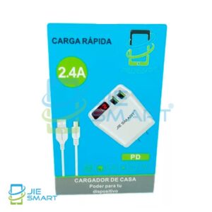 Cargador Carga Rápida 2.4A Modelo JIE-T003A